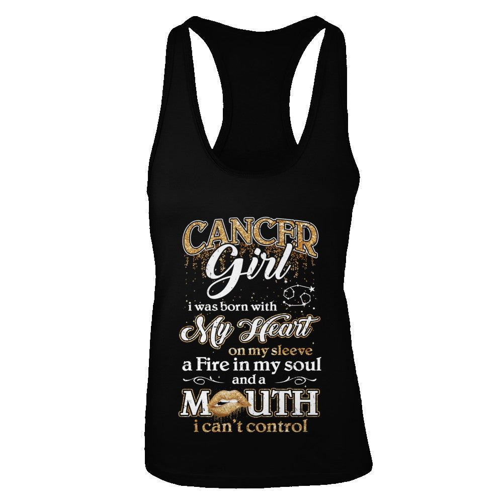 I'm A Cancer Girl Lipstick June July Funny Zodiac Birthday T-Shirt & Tank Top | Teecentury.com