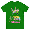 100 Magical Days Of 1St Grade School Unicorn Girl Gift Youth Youth Shirt | Teecentury.com