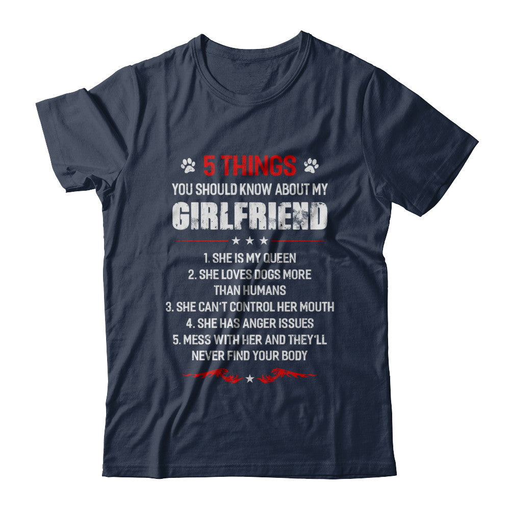 5 Things You Should Know About My Girlfriend Dogs Boyfriend T-Shirt & Hoodie | Teecentury.com