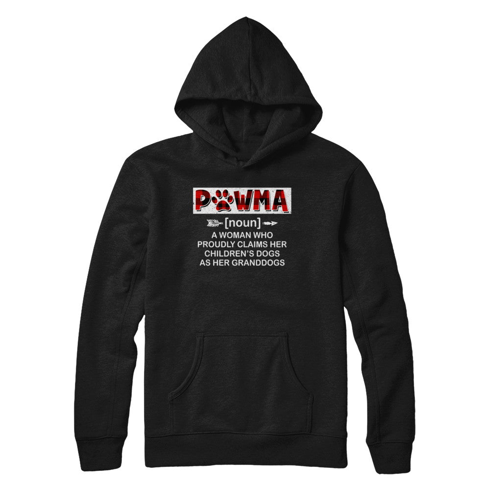 Pawma Buffalo Plaid Mom Proudly Claims Her Children's Dogs T-Shirt & Hoodie | Teecentury.com