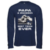 Papa And Grandson Best Team Ever Fathers Day T-Shirt & Hoodie | Teecentury.com