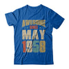 Vintage Retro Awesome Since May 1958 64th Birthday T-Shirt & Hoodie | Teecentury.com