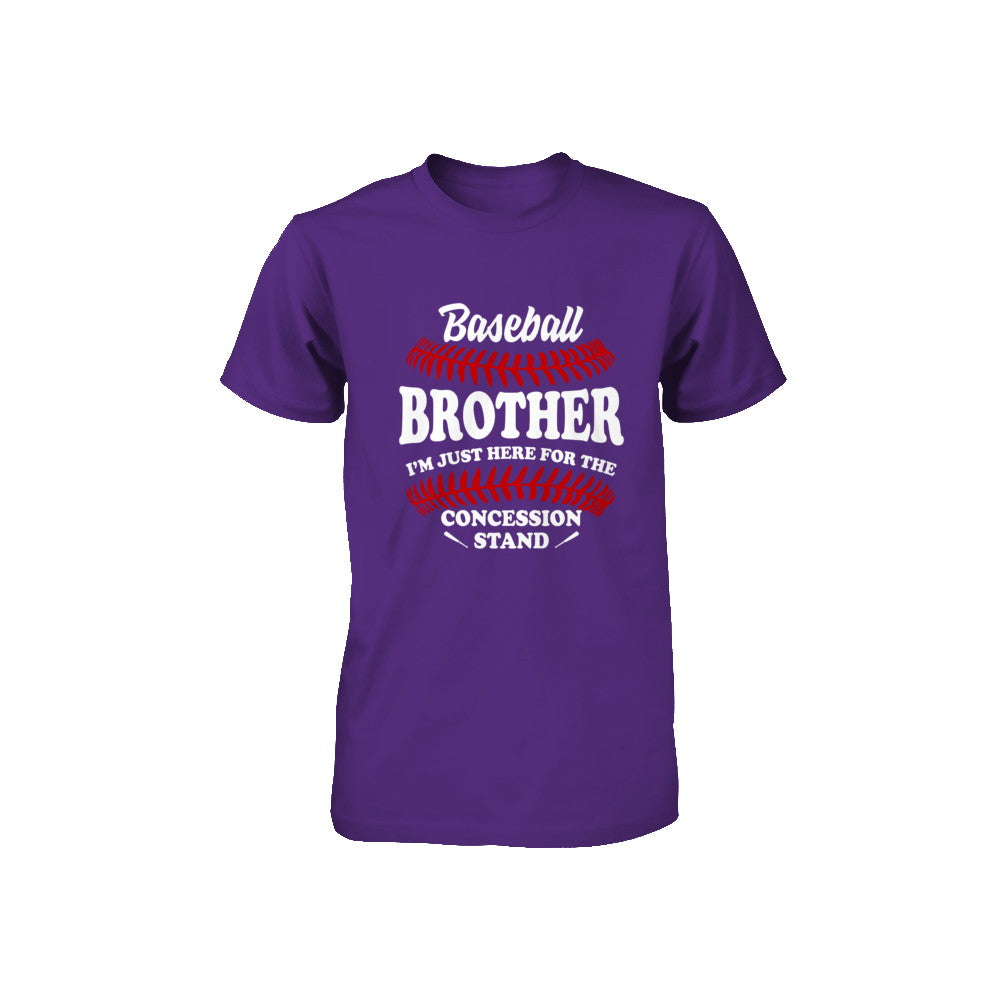 Baseball Brother I'm Just Here For The Concession Stand Youth Youth Shirt | Teecentury.com