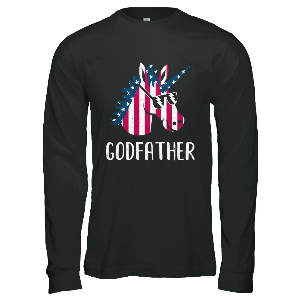 Patriotic Godfather Unicorn Americorn 4Th Of July T-Shirt & Hoodie | Teecentury.com