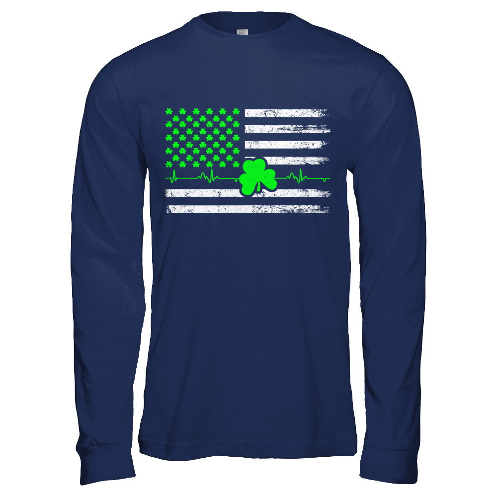 St. Patrick's Day Irish American Flag T-Shirt & Hoodie | Teecentury.com