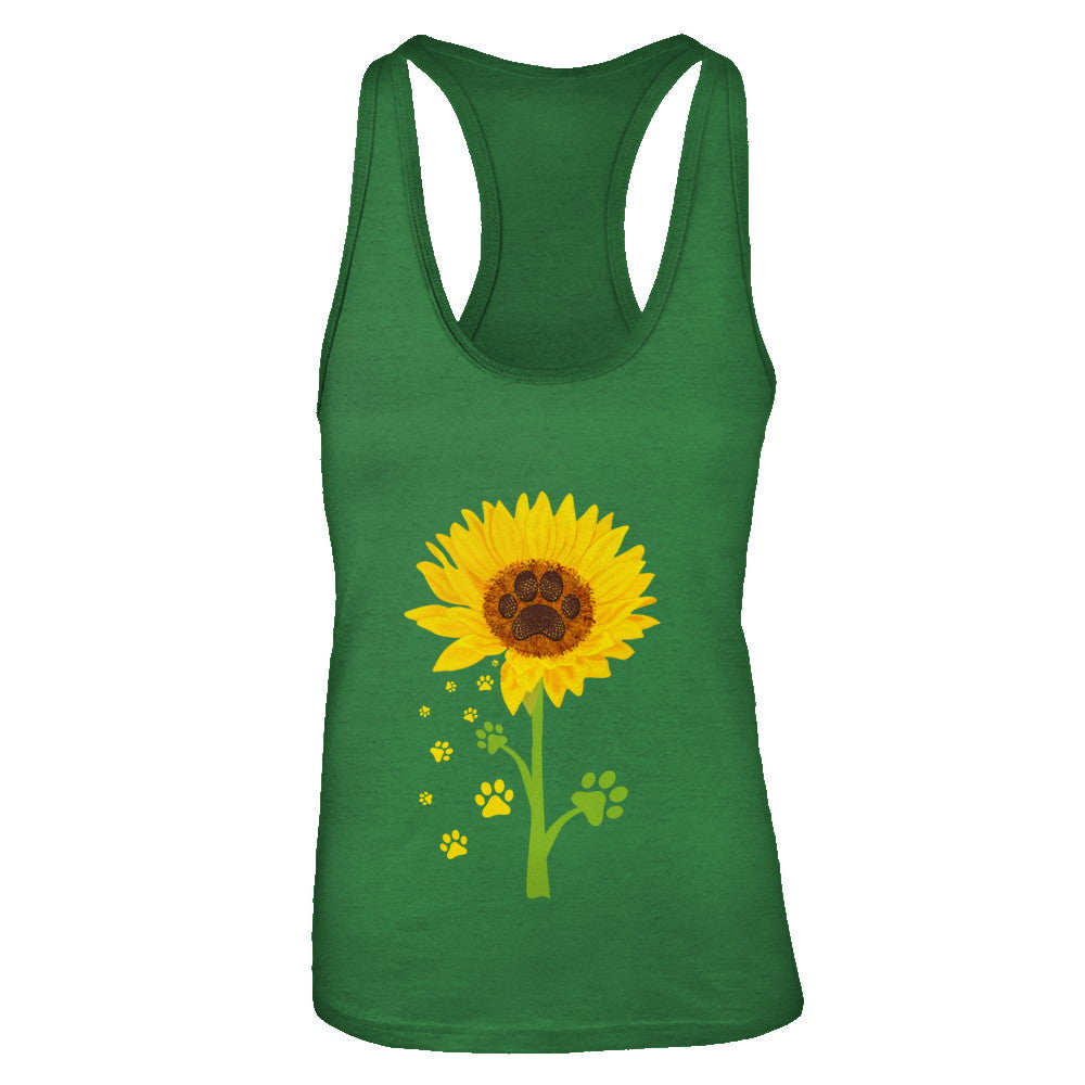 Funny Sunflower Cat Dog Paw Lover T-Shirt & Tank Top | Teecentury.com
