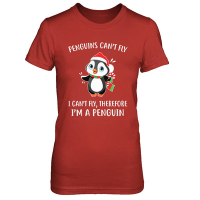 Funny Penguin I Can't Fly Christmas Gift T-Shirt & Sweatshirt | Teecentury.com