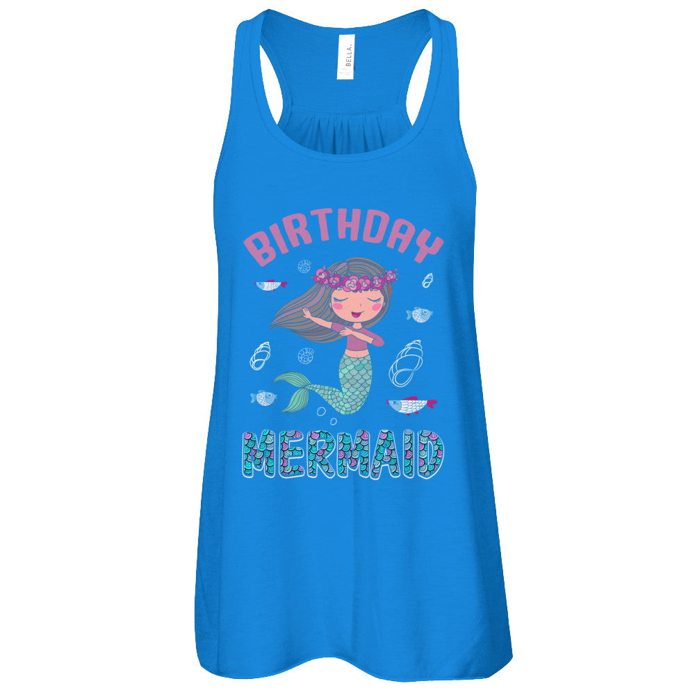 Birthday Mermaid Party Dabbing T-Shirt & Tank Top | Teecentury.com