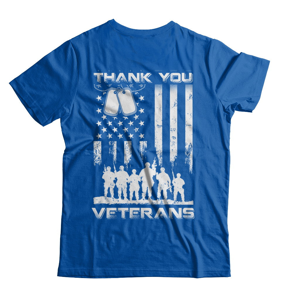 Veteran Thank You Veterans American Flag T-Shirt & Hoodie | Teecentury.com