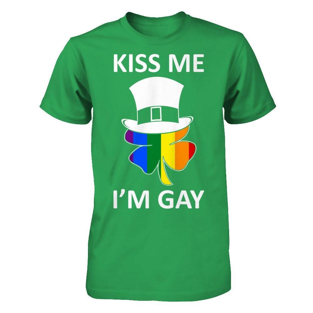 Kiss Me I'm Gay Lgbt St Patrick's Day T-Shirt & Hoodie | Teecentury.com