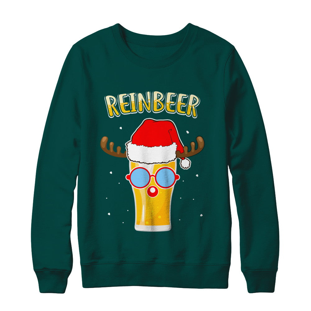 Funny Christmas Gift Beer Reindeer Lovers Reinbeer T-Shirt & Sweatshirt | Teecentury.com