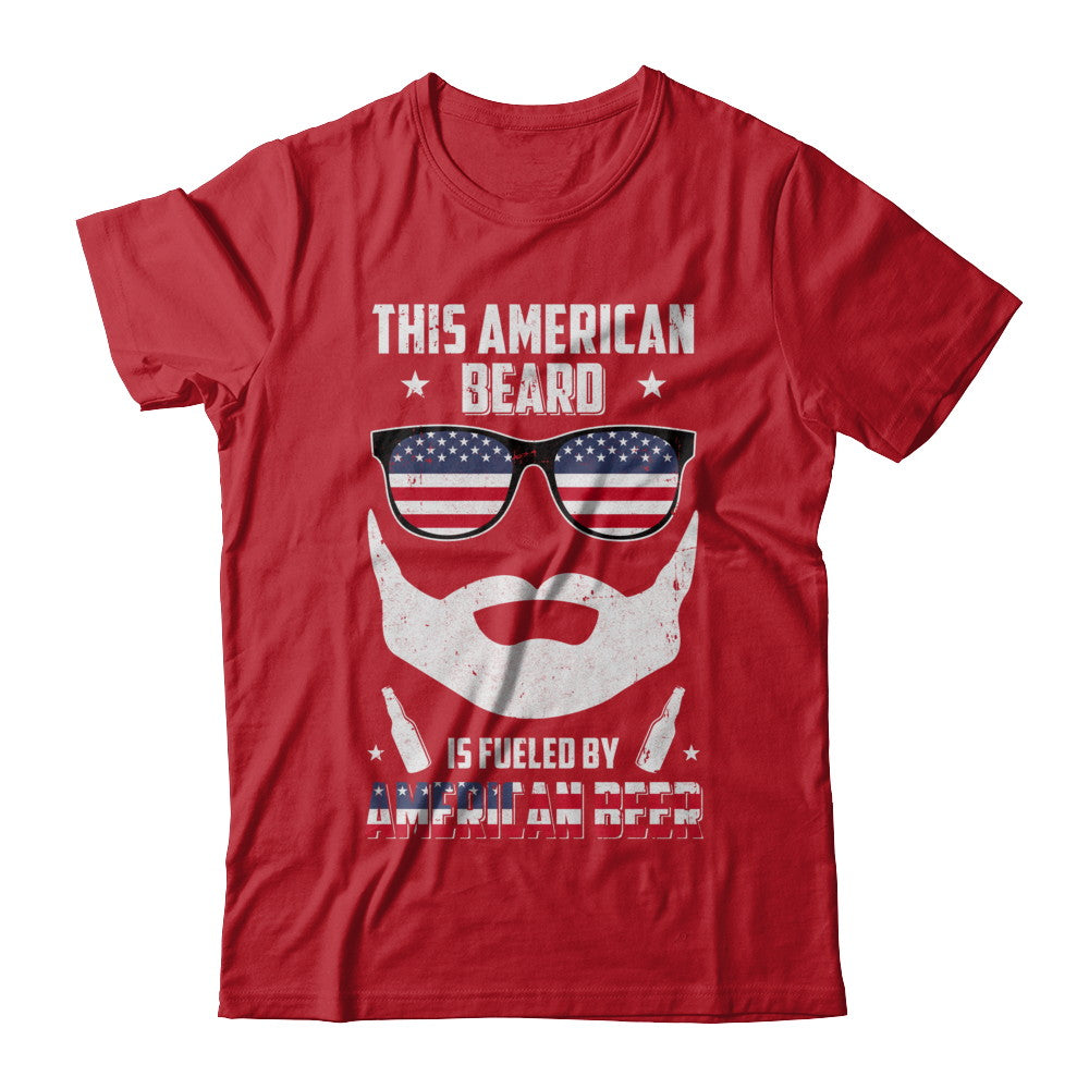 This American Beard Is Fueled By American Beer T-Shirt & Hoodie | Teecentury.com