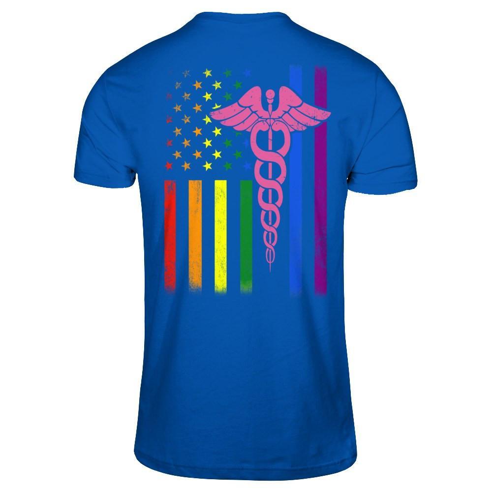Nurse Rainbow Lgbt Flag Pride Lesbian Gay Super Stronger T-Shirt & Hoodie | Teecentury.com