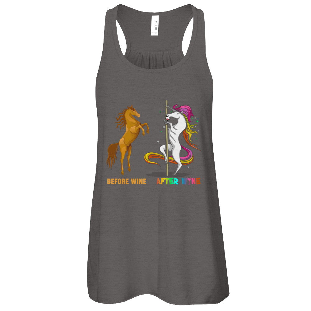 Before Wine After Wine Unicorn T-Shirt & Tank Top | Teecentury.com