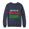 Santa Paw Paw Claus Matching Family Christmas Pajamas T-Shirt & Sweatshirt | Teecentury.com