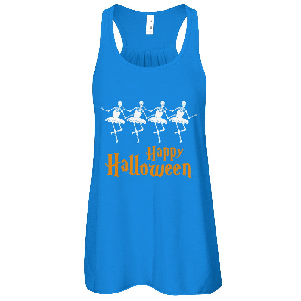 Ballet Skeleton Happy Halloween T-Shirt & Tank Top | Teecentury.com