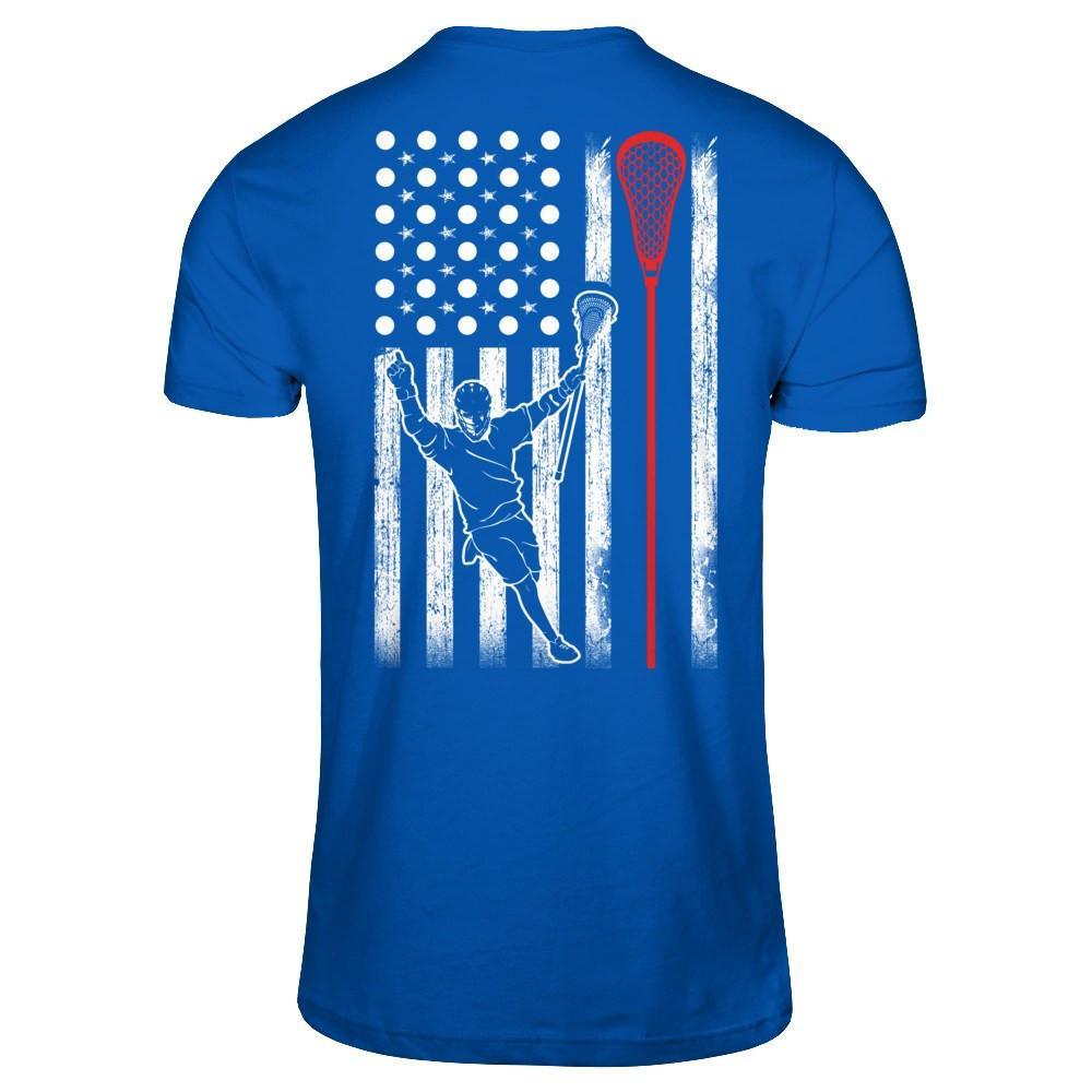 Lacrosse American Flag T-Shirt & Hoodie | Teecentury.com