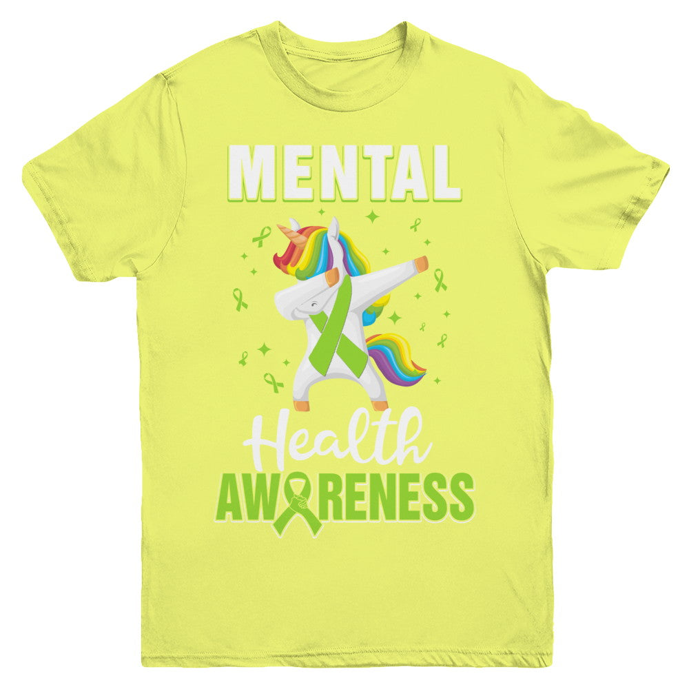 Inspirational Mental Health Awareness Unicorn Support Youth Youth Shirt | Teecentury.com
