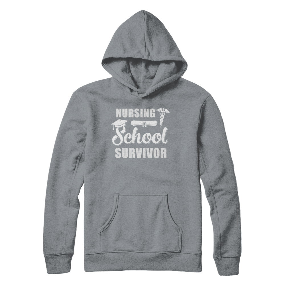 Nurse Graduate Gifts Nursing School Survivor Gradution T-Shirt & Hoodie | Teecentury.com