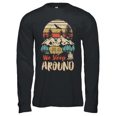 Vintage We Sleep Around Funny Husband Wife Camping T-Shirt & Hoodie | Teecentury.com