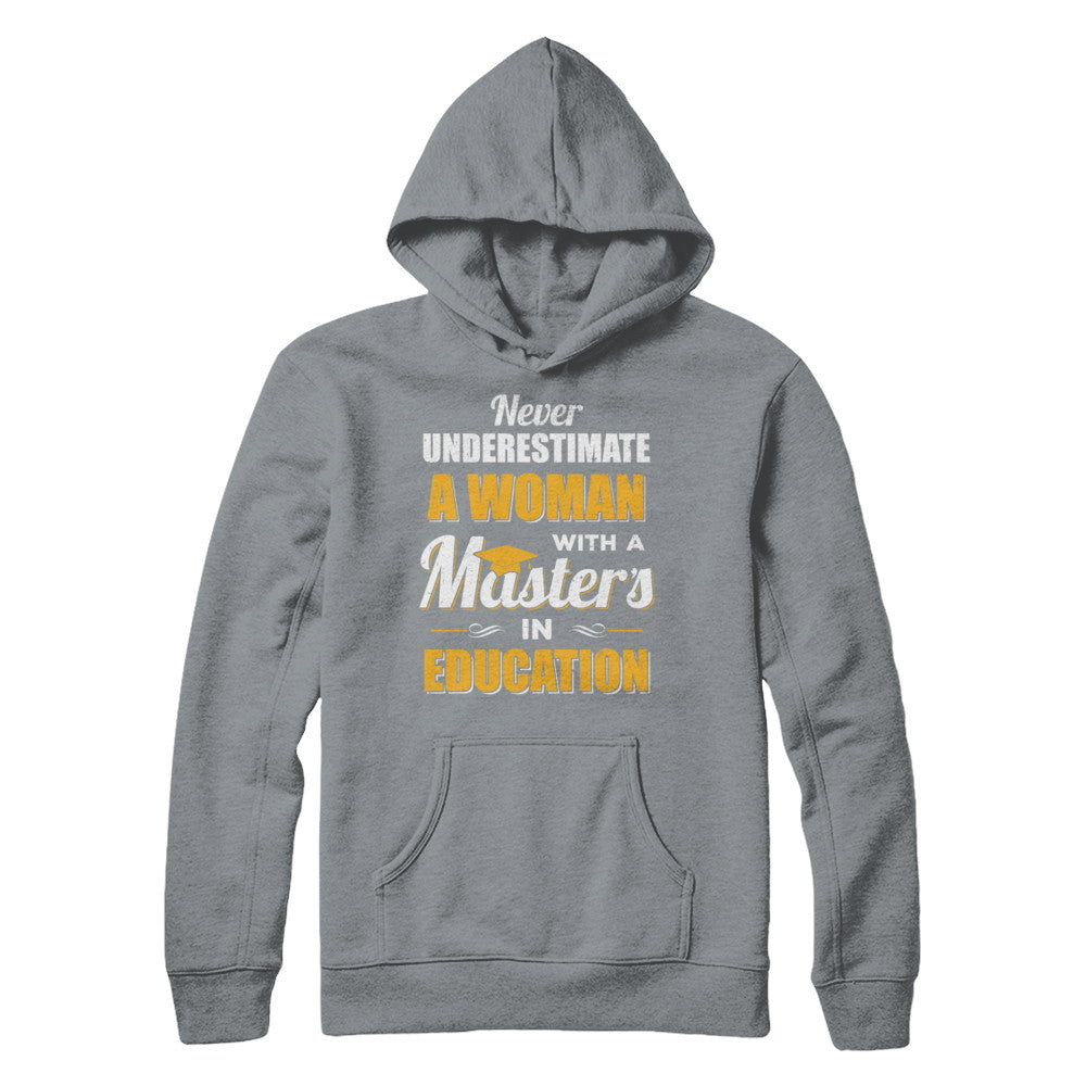 Woman With A Masters In Education Degree Graduation Gift T-Shirt & Hoodie | Teecentury.com