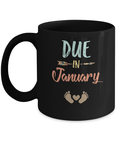 Due Date January 2022 Announcement Mommy Bump Pregnancy Mug Coffee Mug | Teecentury.com