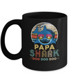 Retro Vintage Papa Shark Doo Doo Doo Mug Coffee Mug | Teecentury.com