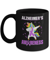 Inspirational Alzheimer's Awareness Unicorn Support Mug Coffee Mug | Teecentury.com