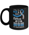 I Wear Blue And Gray For My Mom Diabetes Awareness Mug Coffee Mug | Teecentury.com