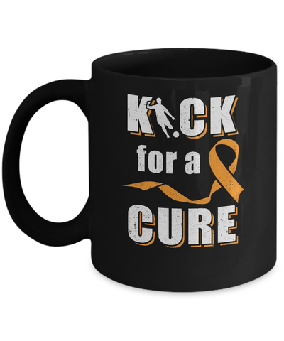 Kick For A Cure Soccer Orange Multiple Sclerosis Awareness Mug Coffee Mug | Teecentury.com