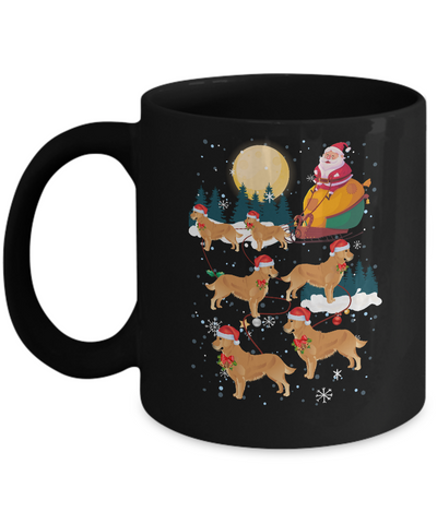 Dog Reindeer Golden Retriever Christmas Gift Mug Coffee Mug | Teecentury.com