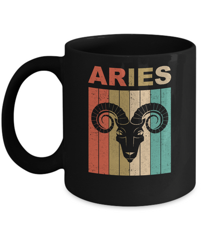 Vintage Aries Zodiac March April Birthday Gift Mug Coffee Mug | Teecentury.com
