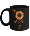 Hummingbird Sunflower Orange Multiple Sclerosis Awareness Mug Coffee Mug | Teecentury.com