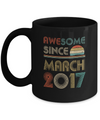 Awesome Since March 2017 Vintage 5th Birthday Gifts Mug Coffee Mug | Teecentury.com