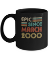 Epic Since March 2000 Vintage 22th Birthday Gifts Mug Coffee Mug | Teecentury.com