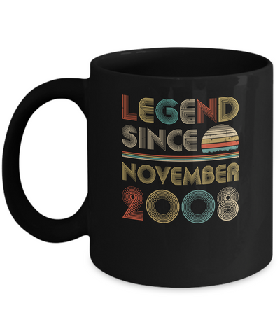 Legend Since November 2008 Vintage 14th Birthday Gifts Mug Coffee Mug | Teecentury.com