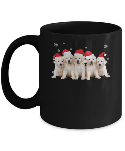 Funny Golden Retriever Puppies Christmas Dog Gift Mug Coffee Mug | Teecentury.com