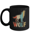 Classic Vintage Retro Style Wolf Mug Coffee Mug | Teecentury.com