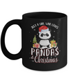 Just A Girl Who Loves Pandas And Christmas Mug Coffee Mug | Teecentury.com