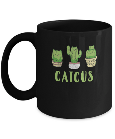 Catcus Funny Cat Cactus For Kitty Lovers Mug Coffee Mug | Teecentury.com