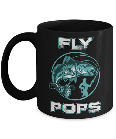 Fly Fishing Pops Mug Coffee Mug | Teecentury.com