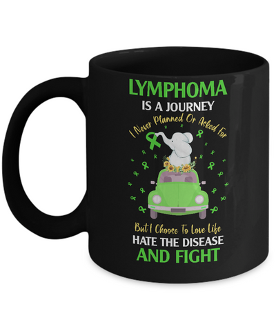 Lymphoma Awareness Is A Journey Mug Coffee Mug | Teecentury.com