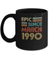 Epic Since March 1990 Vintage 32th Birthday Gifts Mug Coffee Mug | Teecentury.com