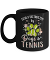 Easily Distracted By Dogs And Tennis Mug Coffee Mug | Teecentury.com