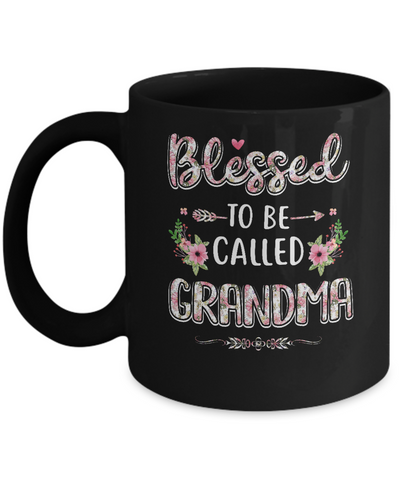 Funny Grandma Gifts Blessed To Be Called Grandma Mug Coffee Mug | Teecentury.com