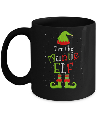 I'm The Auntie Elf Family Matching Funny Christmas Group Gift Mug Coffee Mug | Teecentury.com
