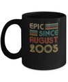 Epic Since August 2005 Vintage 17th Birthday Gifts Mug Coffee Mug | Teecentury.com
