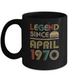 Legend Since April 1970 Vintage 52th Birthday Gifts Mug Coffee Mug | Teecentury.com
