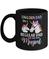Dadacorn Unicorn Dad Like A Regular Dad Magical Mug Coffee Mug | Teecentury.com