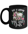 Just A Woman Who Loves Goats Mug Coffee Mug | Teecentury.com